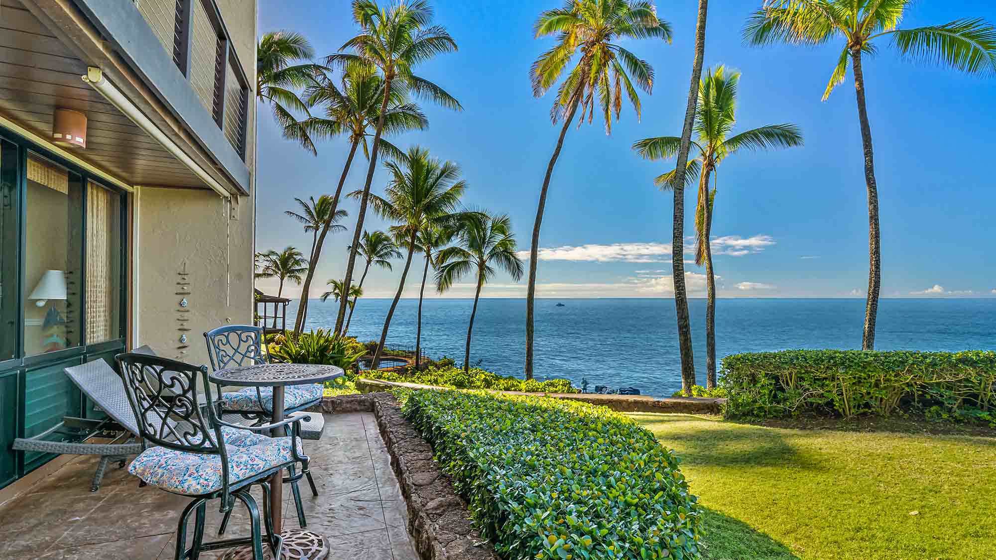 Poipu Makai #D1 - Oceanfront Lounging Lanai View - Parrish Kauai